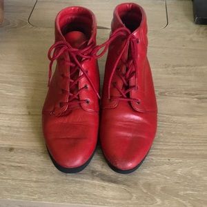 Retro 90s Red Booties